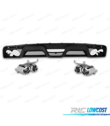 DIFUSOR FORD MUSTANG 15-17 LOOK GT350 + COLAS DE ESCAPE