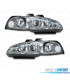 FAROS HONDA CIVIC III 3P 92-95 OJOS ANGEL FONDO CROMO