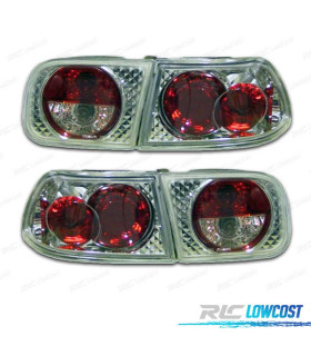 PILOTOS HONDA CIVIC 4P 92-95 LOOK LEXUS FONDO CROMO