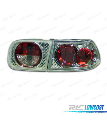 PILOTOS HONDA CIVIC 4P 92-95 LOOK LEXUS FONDO CROMO
