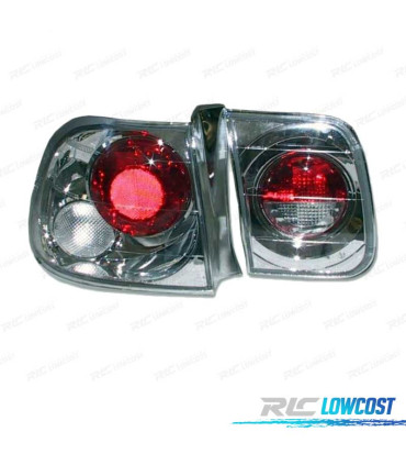 PILOTOS HONDA CIVIC 4P 96- LOOK LEXUS FONDO CROMO