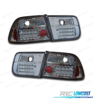 PILOTOS TRASEROS HONDA CIVIC 96- COUPE FONDO CROMO