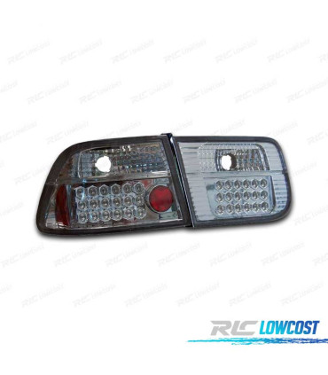 PILOTOS TRASEROS HONDA CIVIC 96- COUPE FONDO CROMO