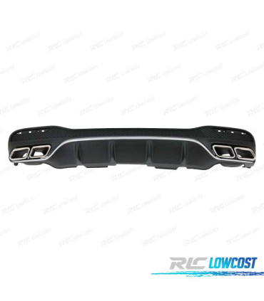 DIFUSOR MERCEDES GLE W166 15-19 LOOK AMG GLE63 + COLAS ESCAPE
