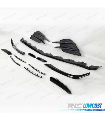 SPOILER LIP MERCEDES CLASE A W177 18- LOOK AMG A45 + REJILLAS