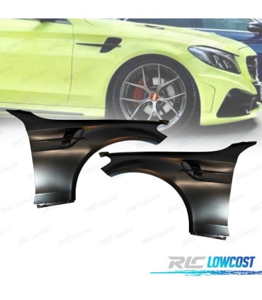 KIT 2 ALETAS MERCEDES CLASE C W205 14-18 LOOK GT METAL