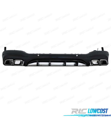 DIFUSOR MERCEDES CLASE GLC X253 19- LOOK AMG GLC 63 + COLAS ESCAPE