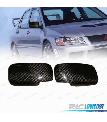 CARCASAS CARBONO ESPEJOS MITSUBISHI EVO VII VIII IX 02-08 CARBONO