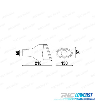 COLA ESCAPE DCH UNIVERSAL LOOK CUPRA 3 OVALADA