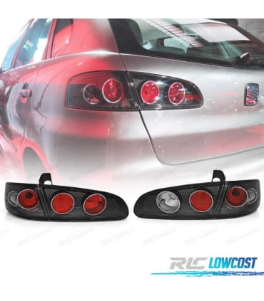 PILOTOS SEAT IBIZA 6L 02-08 FONDO NEGRO