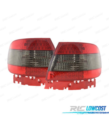 PILOTOS AUDI A4 B5 LED ROJO AHUMADO