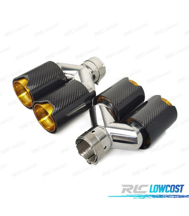 COLAS ESCAPE BMW LOOK M PERFORMANCE DORADO CARBONO