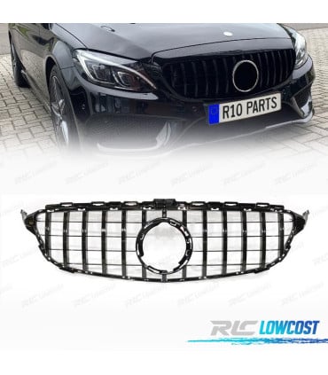 PARRILLA MERCEDES W205 19- LOOK AMG GT NEGRO