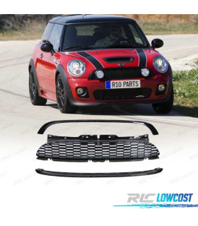 PARRILLAS MINI COOPER R56 R57 06-09 NEGRO BRILLO