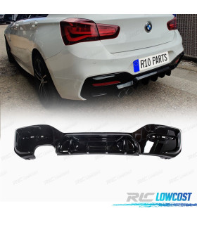 DIFUSOR BMW F20 LCI 15-19 LOOK COMPETITION NEGRO BRILLO