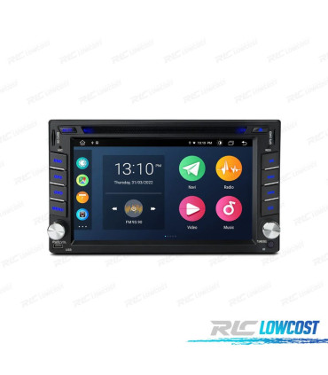 RADIO GPS ANDROID 12 PARA SEAT SKODA VOLKSWAGEN VW 7" TÁCTIL HD DVD BLUETOOTH USB SD