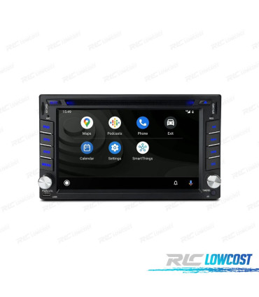 RADIO GPS ANDROID 12 PARA SEAT SKODA VOLKSWAGEN VW 7" TÁCTIL HD DVD BLUETOOTH USB SD