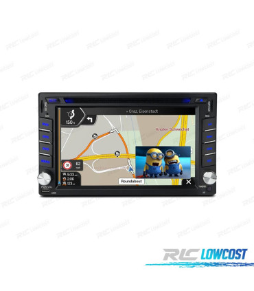 RADIO GPS ANDROID 12 PARA SEAT SKODA VOLKSWAGEN VW 7" TÁCTIL HD DVD BLUETOOTH USB SD