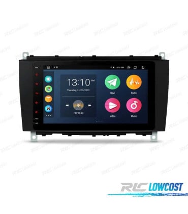 RADIO GPS ANDROID 12 PARA MERCEDES W639 03-06 W203 00-04 W168 98-02 W209 W463 98-06