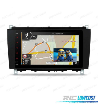 RADIO GPS ANDROID 12 PARA MERCEDES W639 03-06 W203 00-04 W168 98-02 W209 W463 98-06