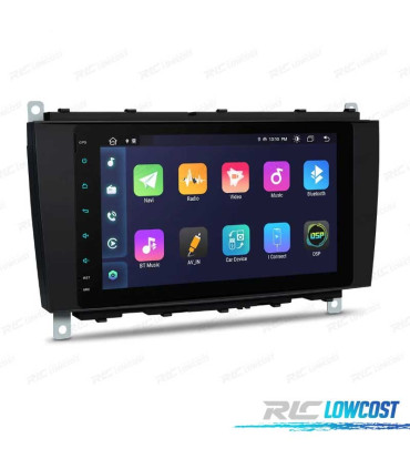 RADIO GPS ANDROID 12 PARA MERCEDES W639 03-06 W203 00-04 W168 98-02 W209 W463 98-06