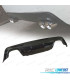 DIFUSOR BMW E60 03-10 LOOK M DOBLE SALIDA NEGRO BRILLO