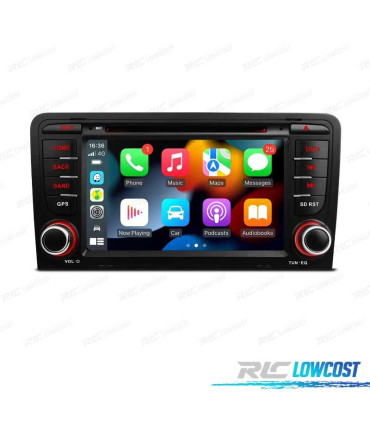 RADIO GPS ANDROID 12 AUDI A3 8P 8PA USB GPS TACTIL HD OCTA-CORE