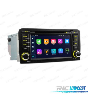 RADIO GPS ANDROID 12 AUDI A3 8P 8PA USB GPS TACTIL HD OCTA-CORE