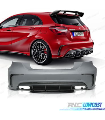 PARAGOLPES TRASERO MERCEDES A W176 15-18 LOOK AMG A45
