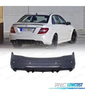 PARAGOLPES TRASERO MERCEDES CLASE C W204 12-15 LOOK C63 AMG