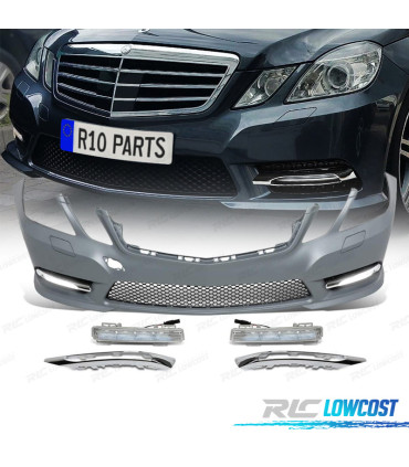 PARAGOLPES DELANTERO MERCEDES CLASE E W212 10-13 LOOK AMG + DRL