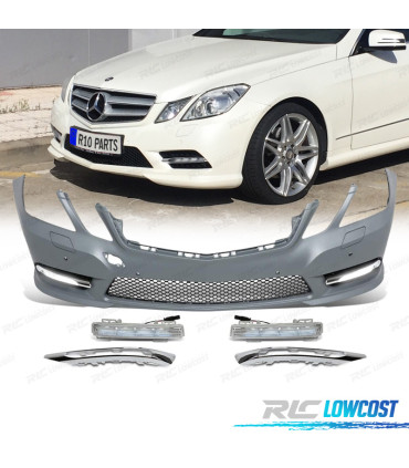 PARAGOLPES DELANTERO MERCEDES CLASE E W212 10-13 LOOK AMG PDC + DRL