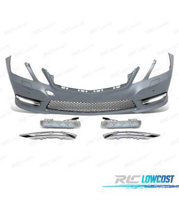 PARAGOLPES DELANTERO MERCEDES CLASE E W212 10-13 LOOK AMG PDC + DRL