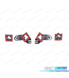 KIT 4 SOPORTES 18 MM PDC BMW E60 E61 07-10 PARAGOLPES DELANTERO LOOK M