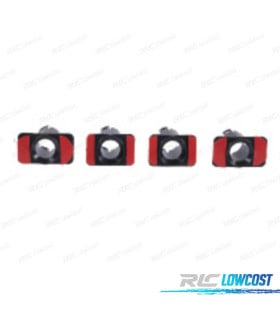 KIT 4 SOPORTES PDC BMW E46 COUPE 98- PARAGOLPES TRASERO LOOK M TECH