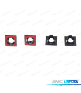 KIT 4 SOPORTES 18MM PDC BMW E60 07-10 PARAGOLPES TRASERO LOOK M