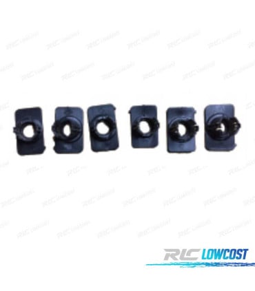 KIT 6 SOPORTES PDC PARA MERCEDES CLASE E W212 15-17 PARAGOLPES TRASERO LOOK AMG
