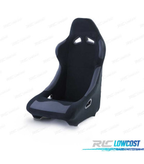 ASIENTO BAQUET UNIVERSAL ALCANTARA NEGRO LOOK POLE POSITION