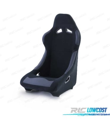 ASIENTO BAQUET UNIVERSAL ALCANTARA NEGRO LOOK POLE POSITION