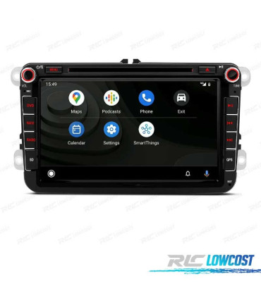 RADIO GPS ANDROID 14 PARA VOLKSWAGEN VW GOLF POLO PASSAT CADDY TOURAN USB GPS TACTIL HD
