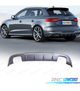 DIFUSOR AUDI A3 HATCHBACK 17-20 LOOK S3