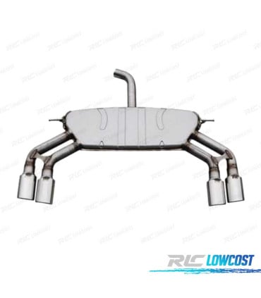 SILENCIOSO ESCAPE AUDI A3 S LINE SEDAN 13-20 LOOK S3