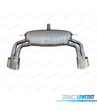 SILENCIOSO ESCAPE AUDI A3 S LINE SEDAN 17-20 LOOK RS3 CROMO