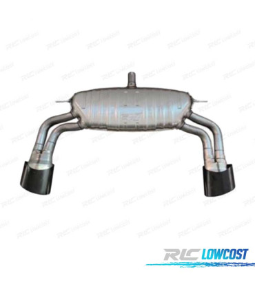 SILENCIOSO ESCAPE AUDI A3 17-20 S LINE SEDAN LOOK RS3 NEGRO