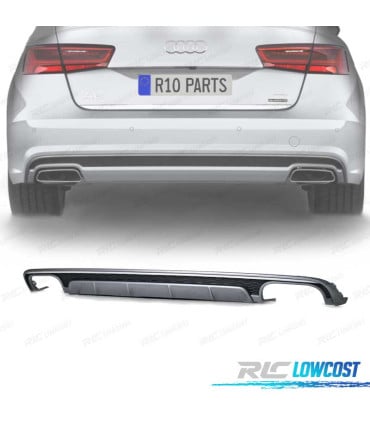 DIFUSOR AUDI A6 S LINE 16-18 LOOK S6
