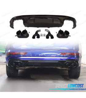 DIFUSOR AUDI Q5 S LINE 18-20 LOOK SQ5 + COLAS ESCAPE NEGRO