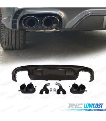 DIFUSOR AUDI Q5 S LINE 18-20 LOOK SQ5 + COLAS ESCAPE NEGRO