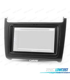 MARCO NEGRO RADIO 2-DIN PARA VOLKSWAGEN VW POLO 14+