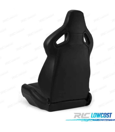 ASIENTO BAQUET UNIVERSAL CUERO NEGRO ESTILO SPORTSTER