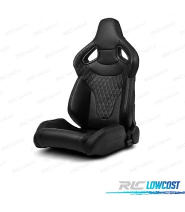 ASIENTO BAQUET UNIVERSAL CUERO NEGRO ESTILO SPORTSTER